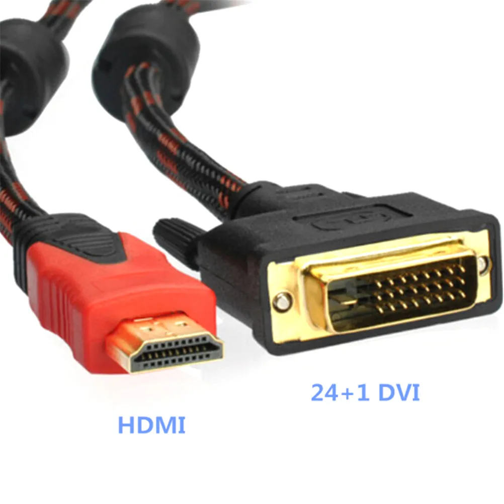 Высокоскоростной аудиокабель 5 футов DVI D Male к HDMI FNRG кабель высокоскоростной