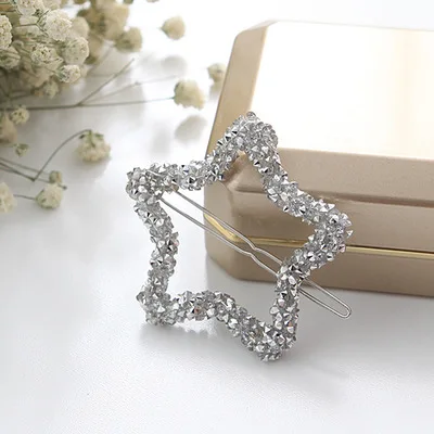 Barrettes Womens Barrettes Geometry Barrettes Simple Barrettes Fashion Barrettes Girls Barrettes Lovely Barrettes Metal Barrett - Цвет: Слоновая кость