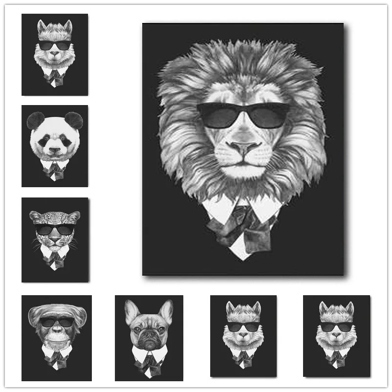 Промышленный стиль гостиной украшения живопись Бар КТВ висячая картина животное