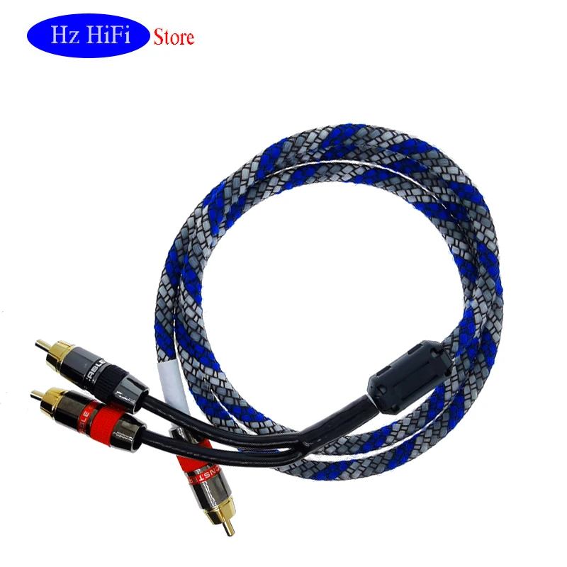 Кабель Hifi Rca-2Rca MaleTto 2 Штекерный аудиокабель сабвуфер кабель сплиттер Aux для