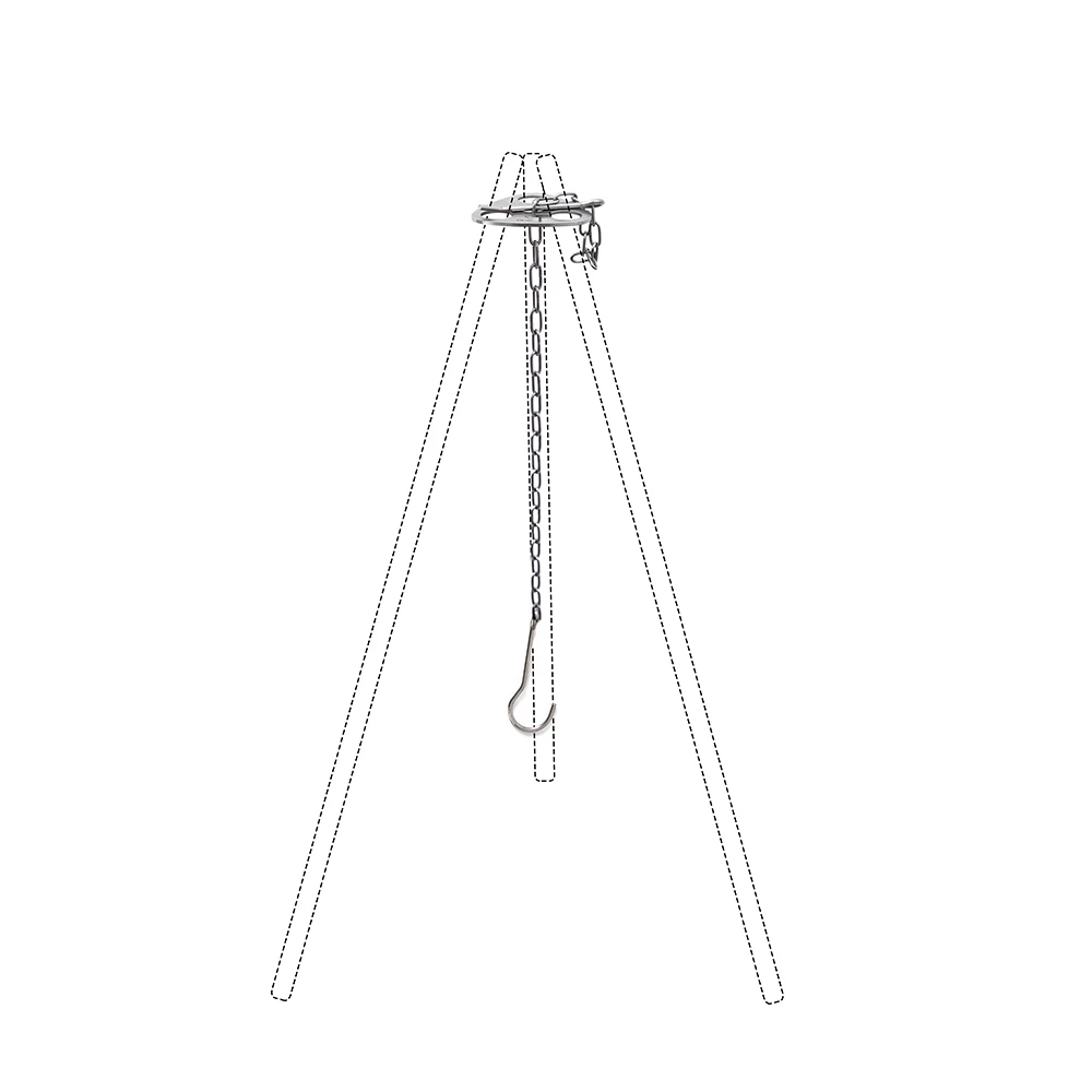 Крючок кольцо для барбекю треугольная подвесная стойка кемпинга кронштейн