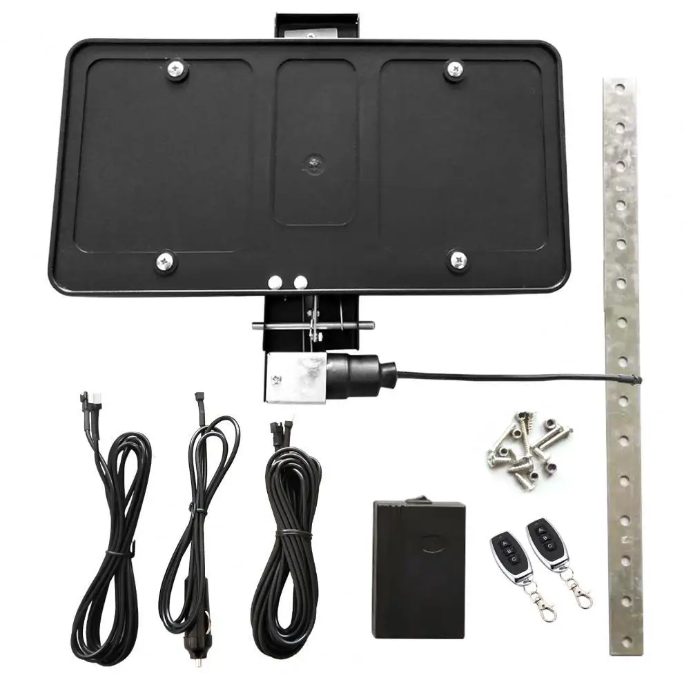 Раскладной держатель рамки номерного знака с двойным пультом дистанционного