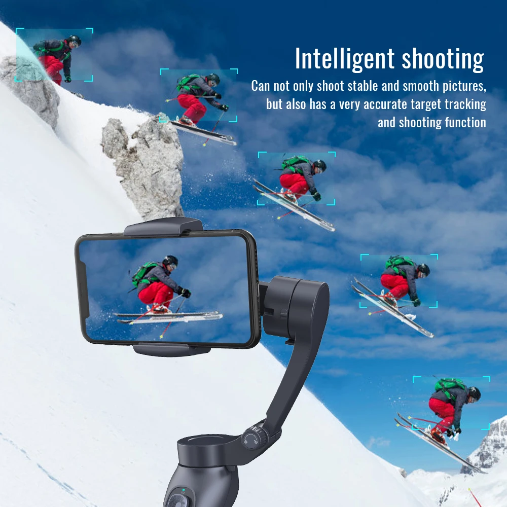 Карданный подвес смартфон складной L7B шарнирный стабилизатор для камеры GoPro