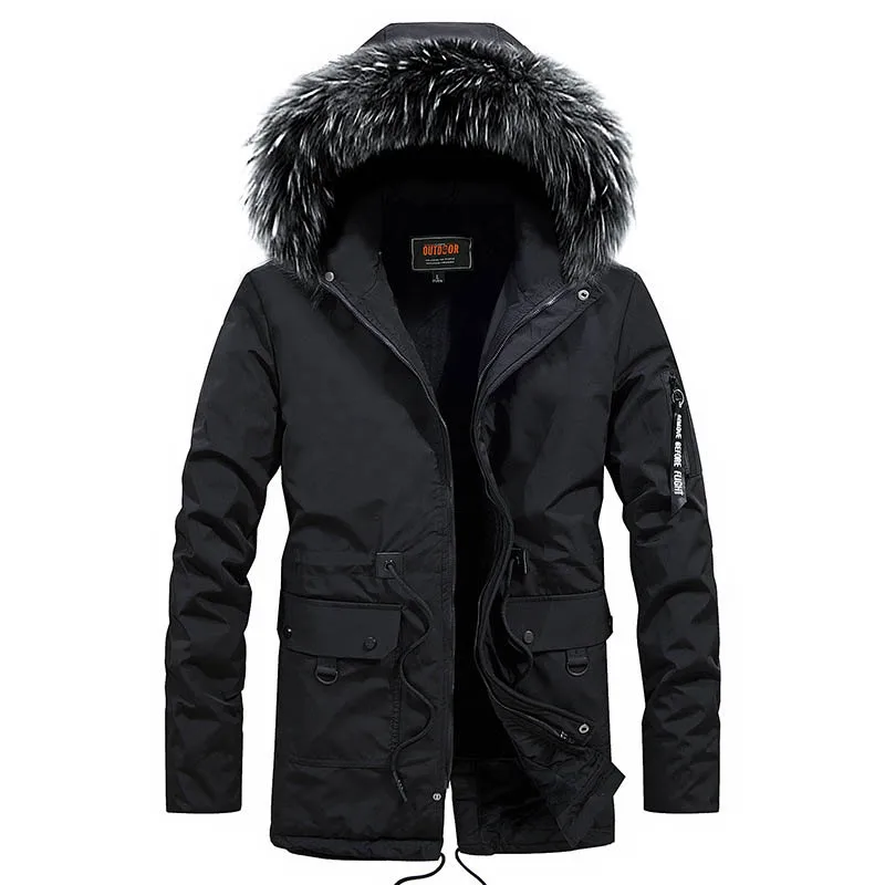 Новинка Брендовая обувь Сезон зима куртка парка для мужчин модная зимняя с
