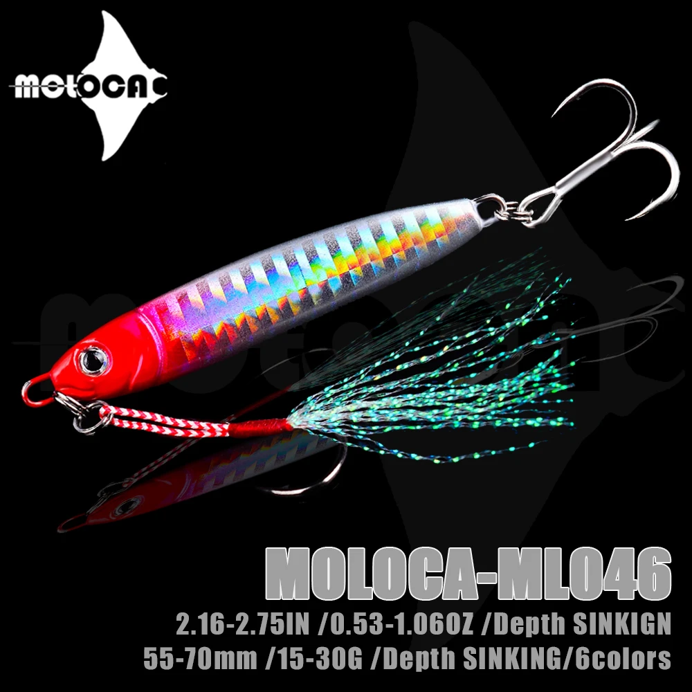 

Jig Fishing Lure Metal Bass Sinking Baits Weights 15-30g Pesca Accesorios Mar Leurre Truite Fish Isca Artificial Angeln Zubehor
