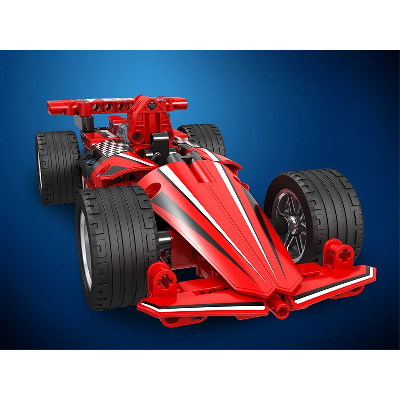 

funny speed Champion red F1 racing car building blocks Formula vehicle bricks model pull back car toys for kids gifts 180pcs
