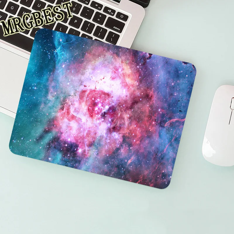 Игровой коврик для мыши MRGBEST звездное небо RGB большой компьютерный с выдвижной
