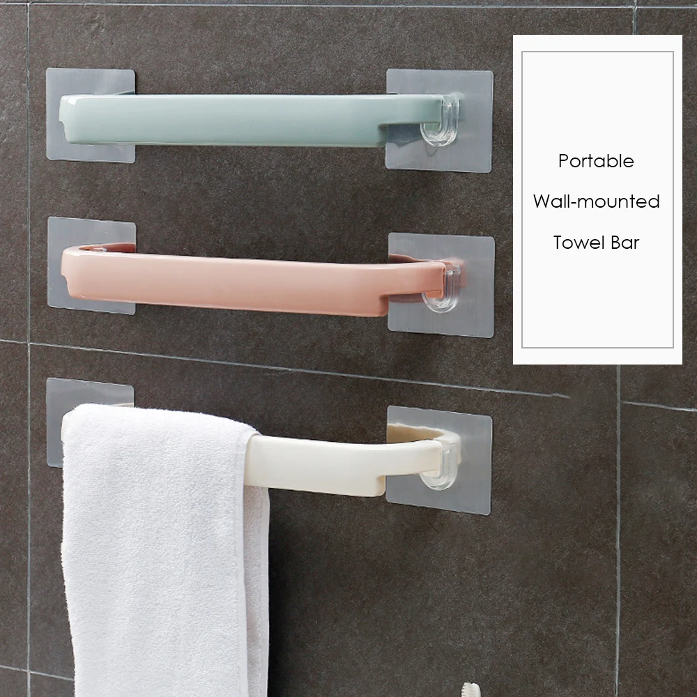 Hot New Towel Hanging Rack Space-saving Hanger Storage Wall-mounted Holder Bathroom Accessories | Обустройство дома