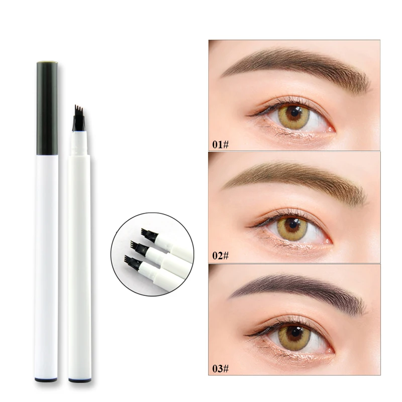 1 шт. женский макияж эскиз жидкий карандаш для бровей водостойкий коричневый тату
