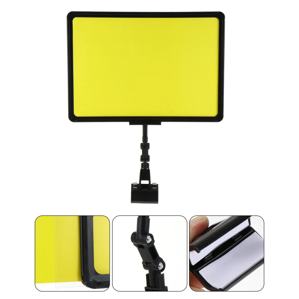 

Price Tag Holder Supermarket Label Stand Desk Sign Stand Advertising Clip