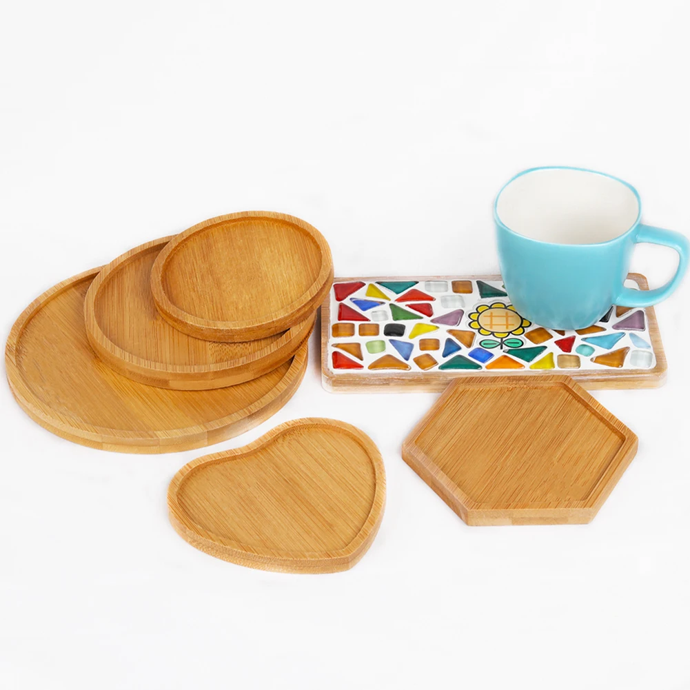 1/3/4 шт. деревянные подставки для кружки|Создание мозаики| |