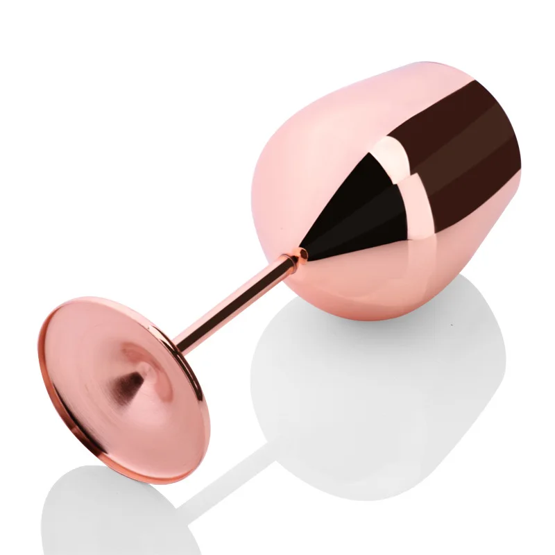 Бокал из металла 3 цвета высокий фут красный винный стеклянный барный инструмент