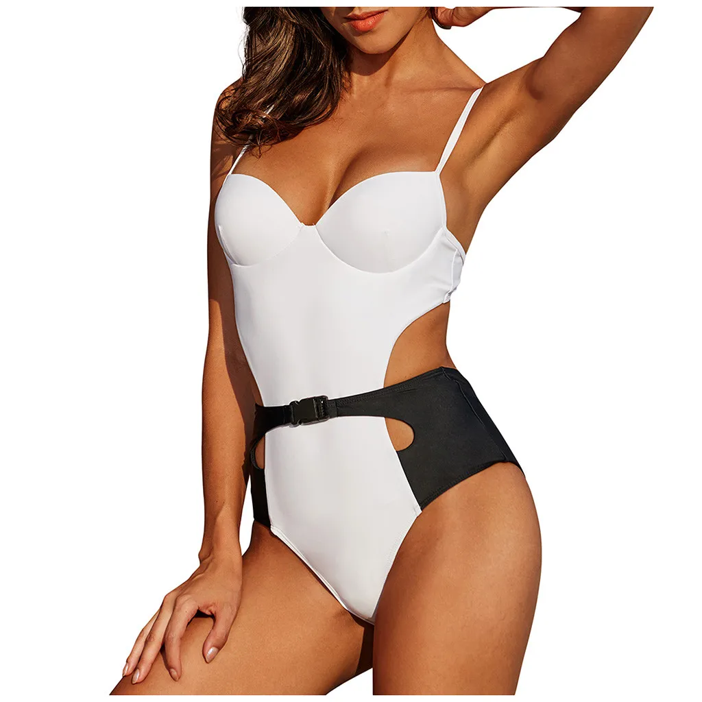 Женский купальник бикини SAGACE Цельный на бретельках сексуальный цельный в стиле