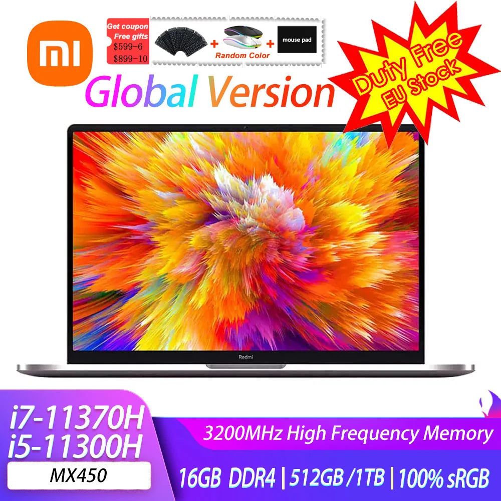 Ноутбук Xiaomi RedmiBook Pro 15, 11 дюймов, 16 + 512 Гб/1 ТБ, 100% sRGB - изображение