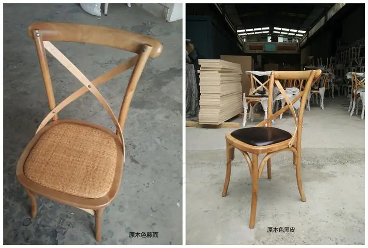 Стул обеденный из твердого дерева стул для кафе американский с вилкой на спине