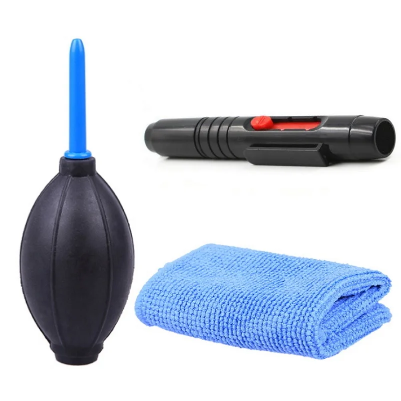 Clean Kit 3 в 1 портативный чистящий набор для камеры, чистящая ткань, очиститель, ручка, воздушный бластер, воздуходувка, набор для объектива камеры, телефоны с клавиатурой - Цвет: Clean Kit