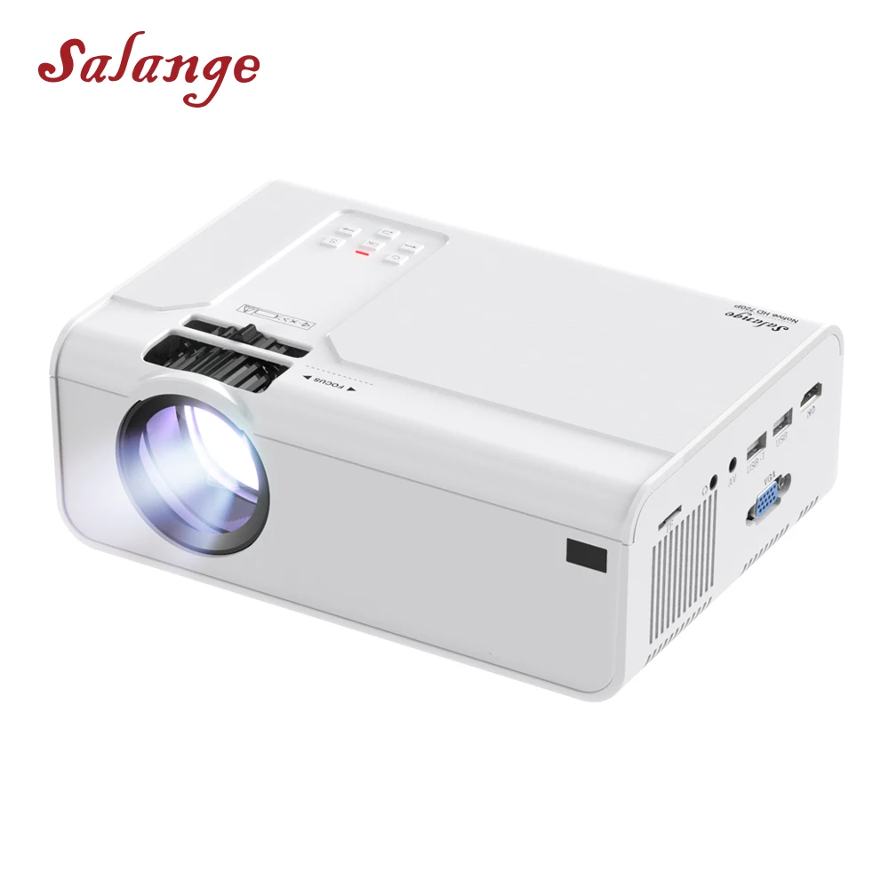 Salange P60 светодиодный проектор для домашнего кинотеатра портативный 1280x720P