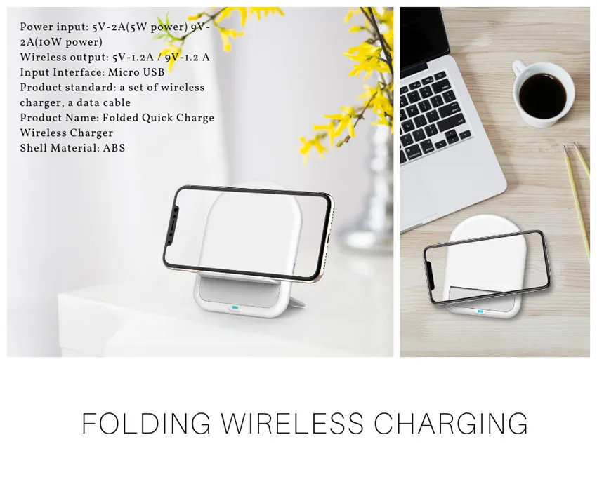 Настольный беспроводной зарядный держатель Chargeur индукция для iPhone 11 Max huawei Mate30 Pro Беспроводное зарядное устройство коврик док-станция