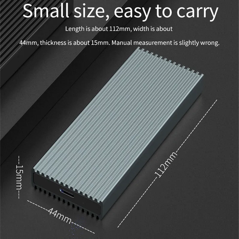 Портативный корпус для SSD с поддержкой PCIE NVMe M.2 жесткого диска ssd типа c 3 1