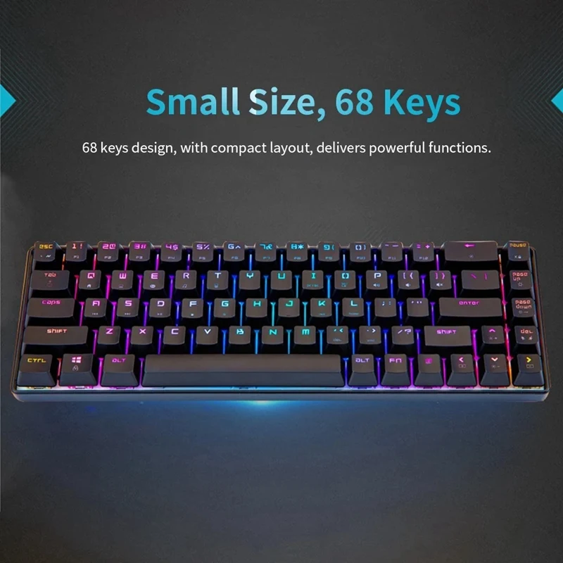Magic Refiner MK14 RGB клавиатура с подсветкой 68 клавиш металлическая панель N Key игровая