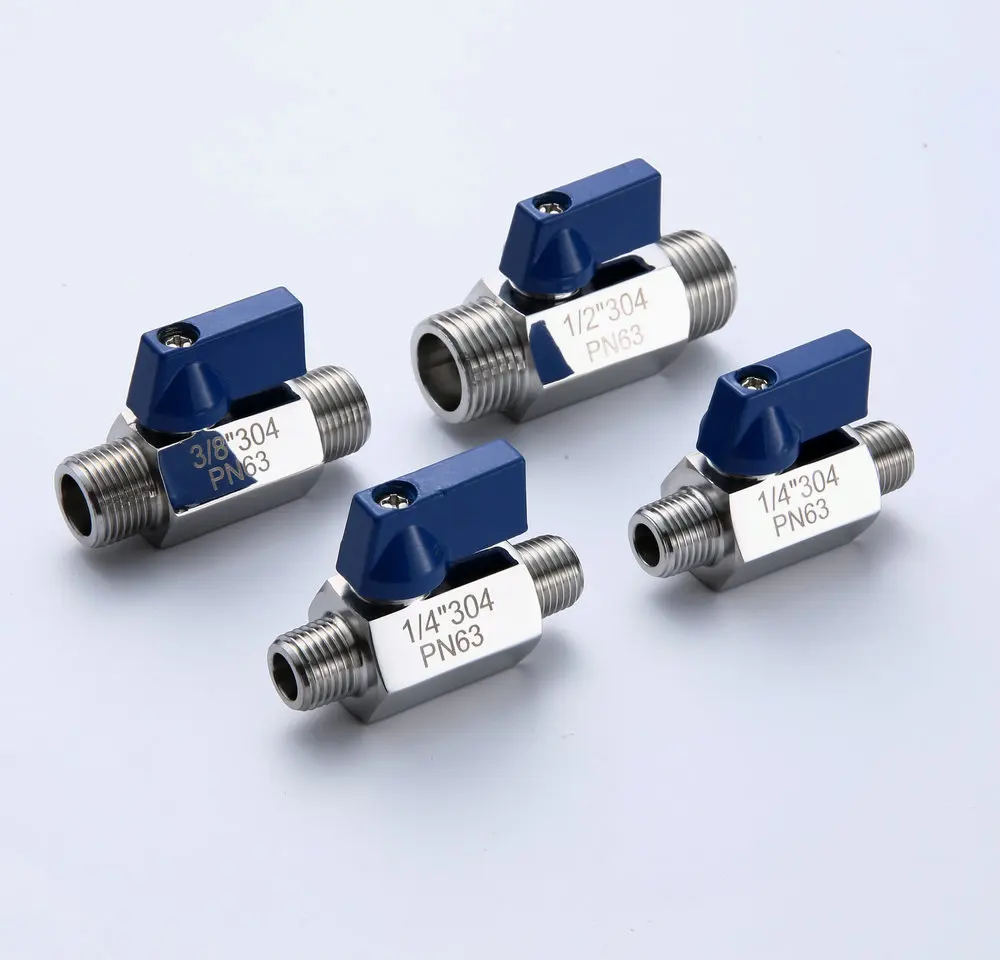 Нержавеющая сталь 304 1/8 &quot1/4" 3/8 &quot1/2" BSP шланг задний крюк маленький шаровой