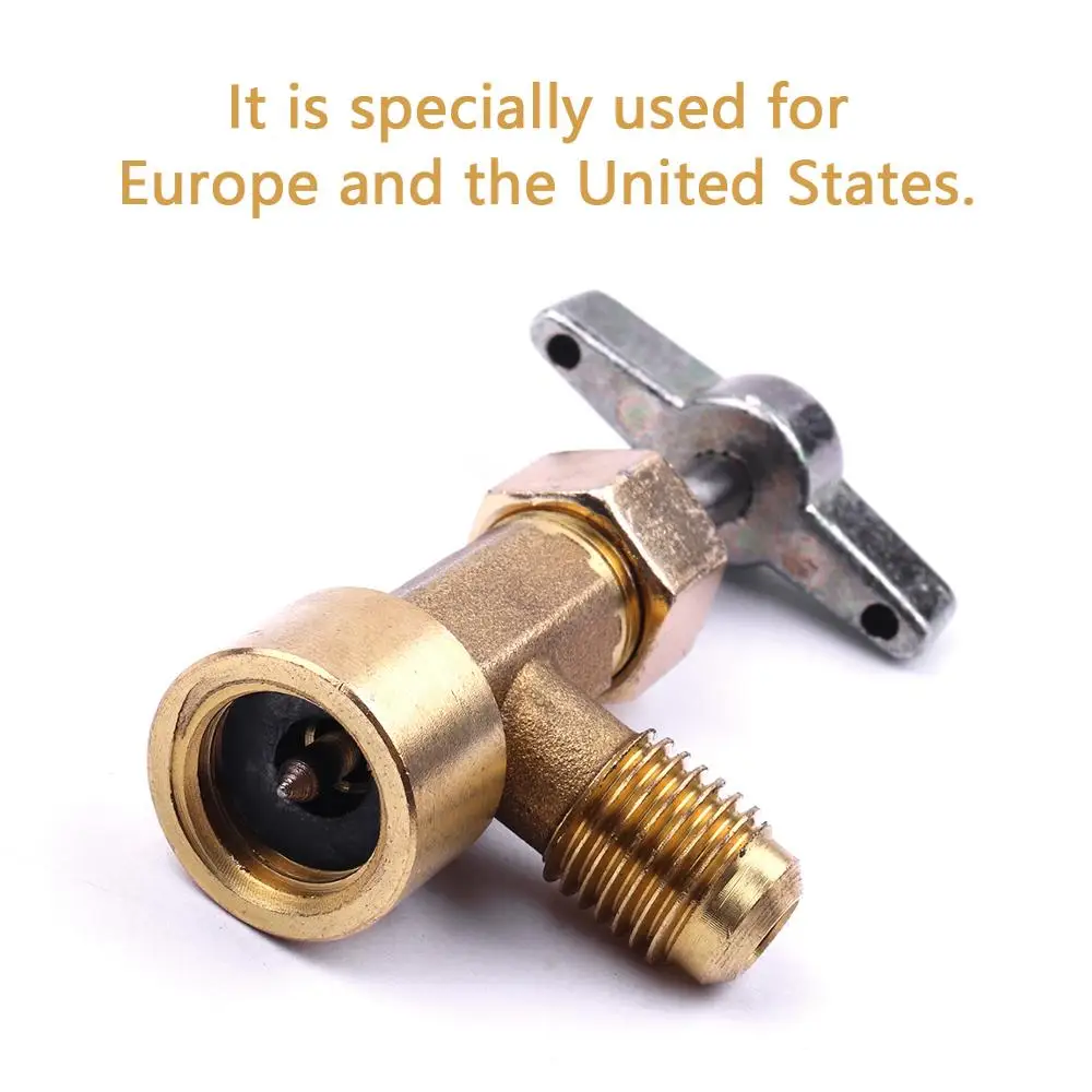 Латунный адаптер SAE 1/4 дюйма 2 шт. для бутылки с хладагентом переменного тока