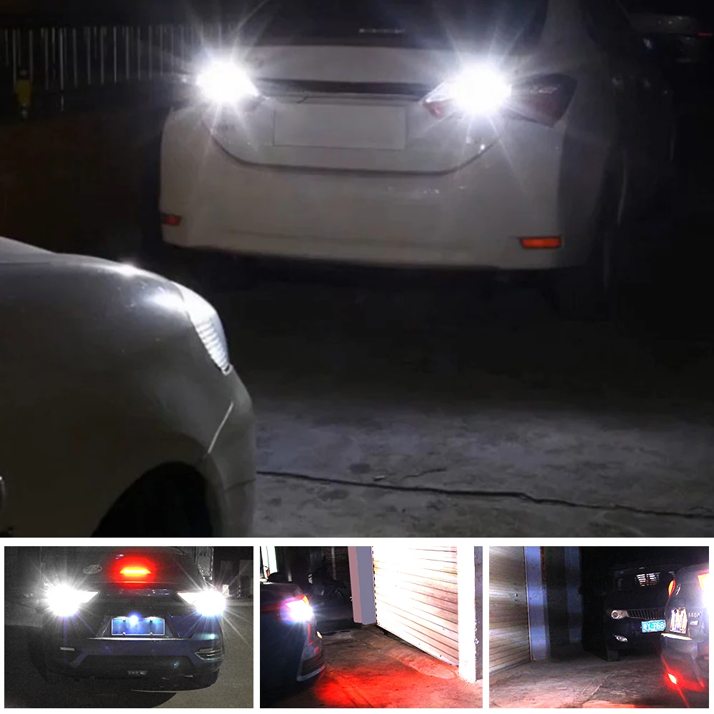 Светодиодная лампа задсветильник хода T25 3157 3156 P27/7W Canbus без ошибок для Chrysler 300C 300M PT