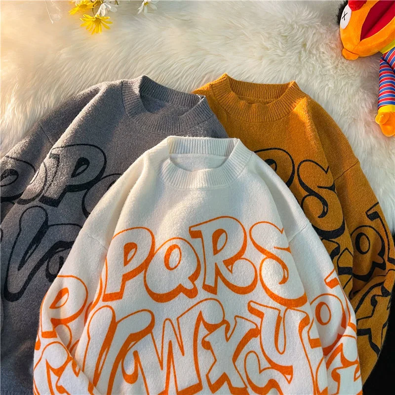 

Новинка 2021, свитер, корейский Молодежный однотонный теплый белый простой пуловер с буквами, Рекомендуемая одежда, бесплатная доставка, улич...