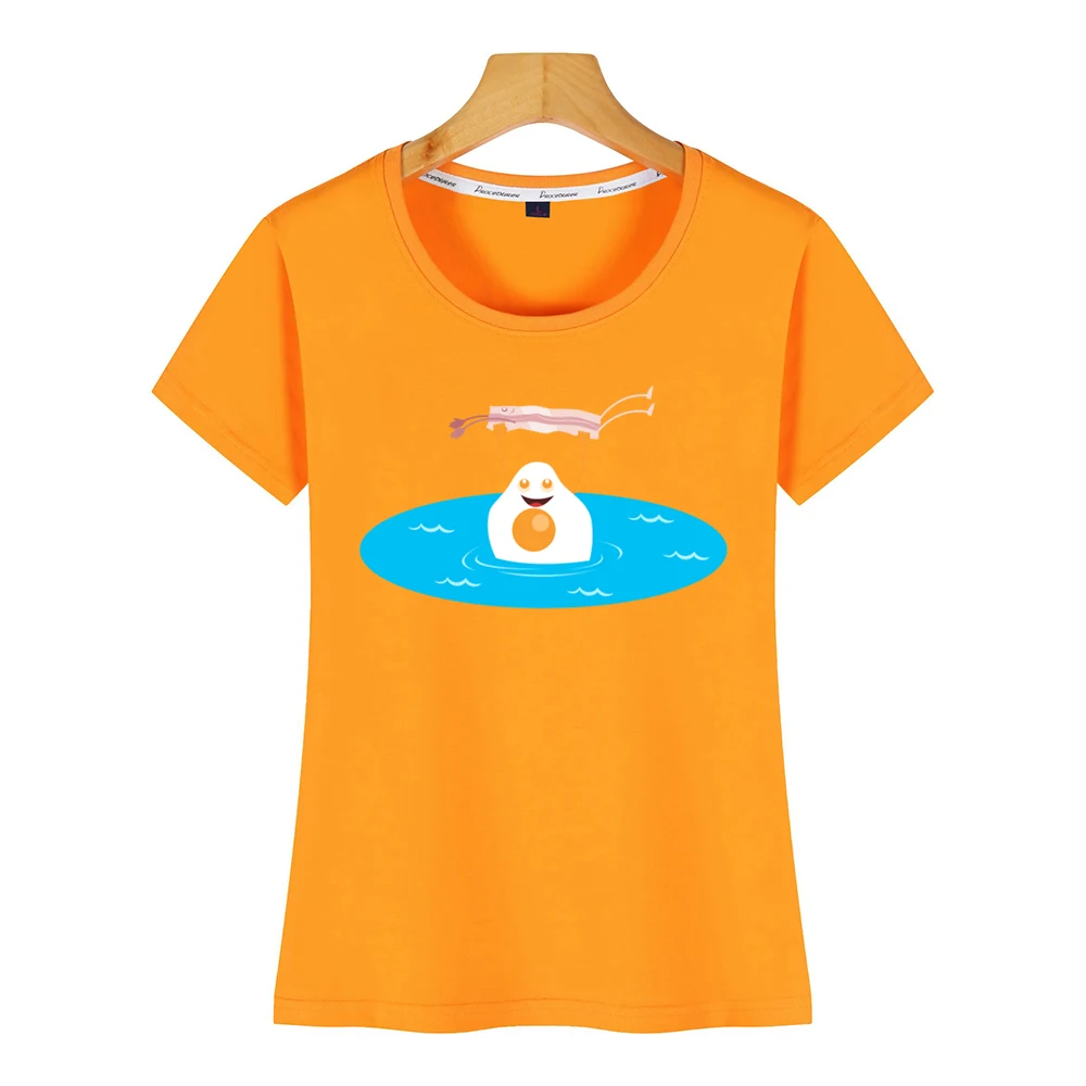 Женская футболка с рисунком бекона яичницы Грязных танцев | одежда