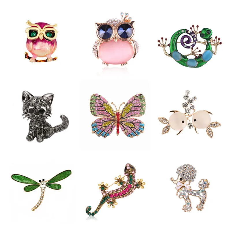 Броши-бабочки в виде животных | Украшения и аксессуары