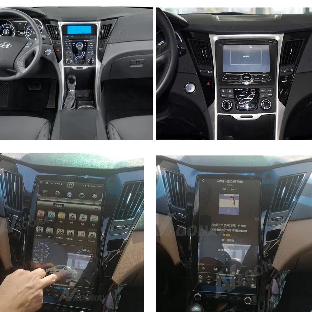 baratas Autoradio Jogador Para Hyundai Sonata Jogador Gps Para Hynudai Carro 2010 2011 2012 2013 2014 Rádio Do Carro Dashboard Jogador