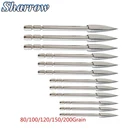 Стрелы для стрельбы из углеродистой стали с широкой головкой 80100120150200 зерен для ID 4,2 мм стрелы для стрельбы из лука