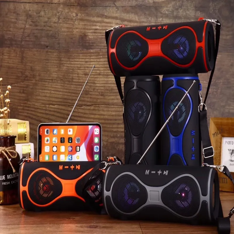 MMS39 colorful lantern multi-function card wireless bluetooth speaker outdoor portable strap mobile phone bracket | Электроника
