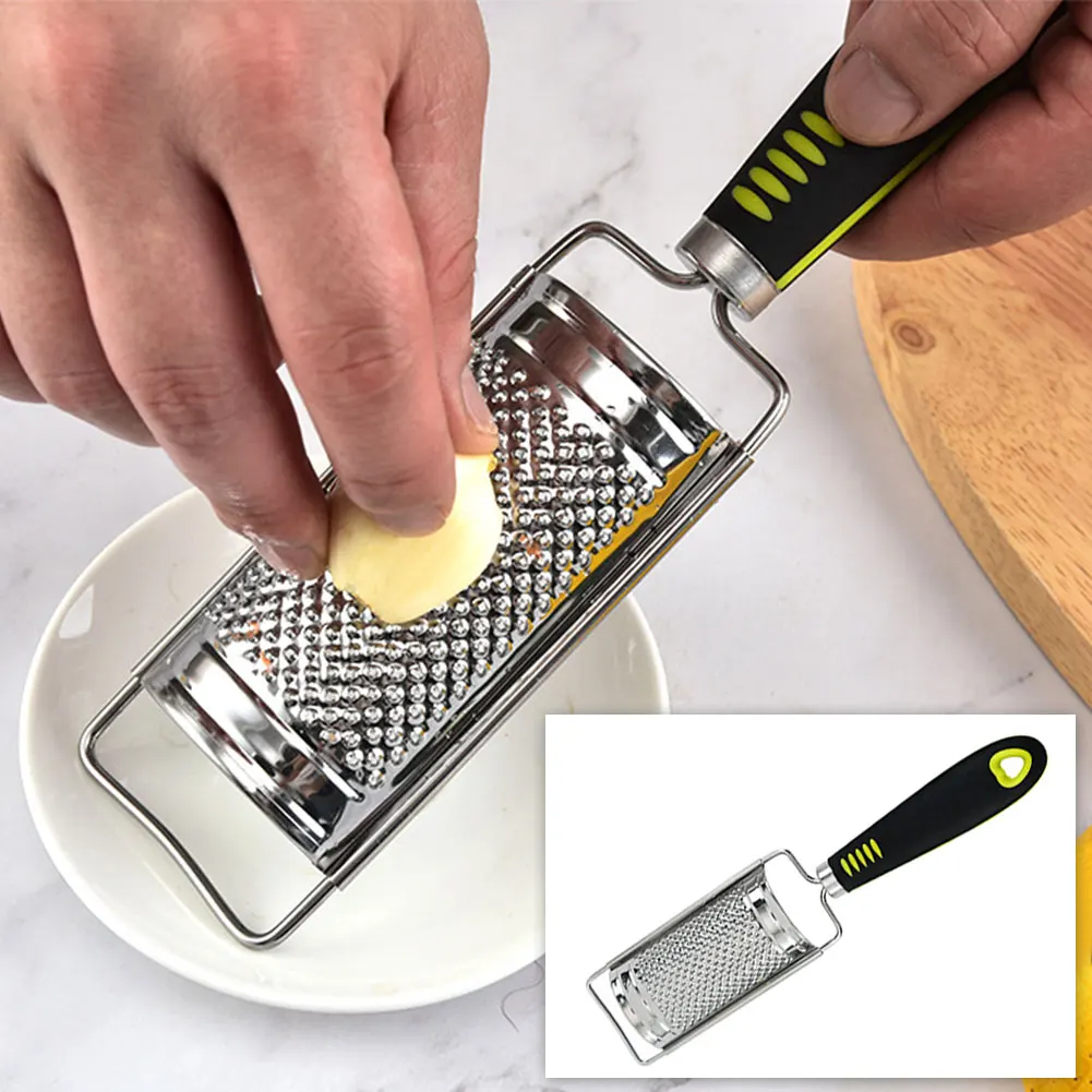 

3pcs Sharp Restaurant Manual Kitchen Tool Handheld Grater Set Fruit Stainless Steel Ergonomic Cleaning Brush Quick Vegetable