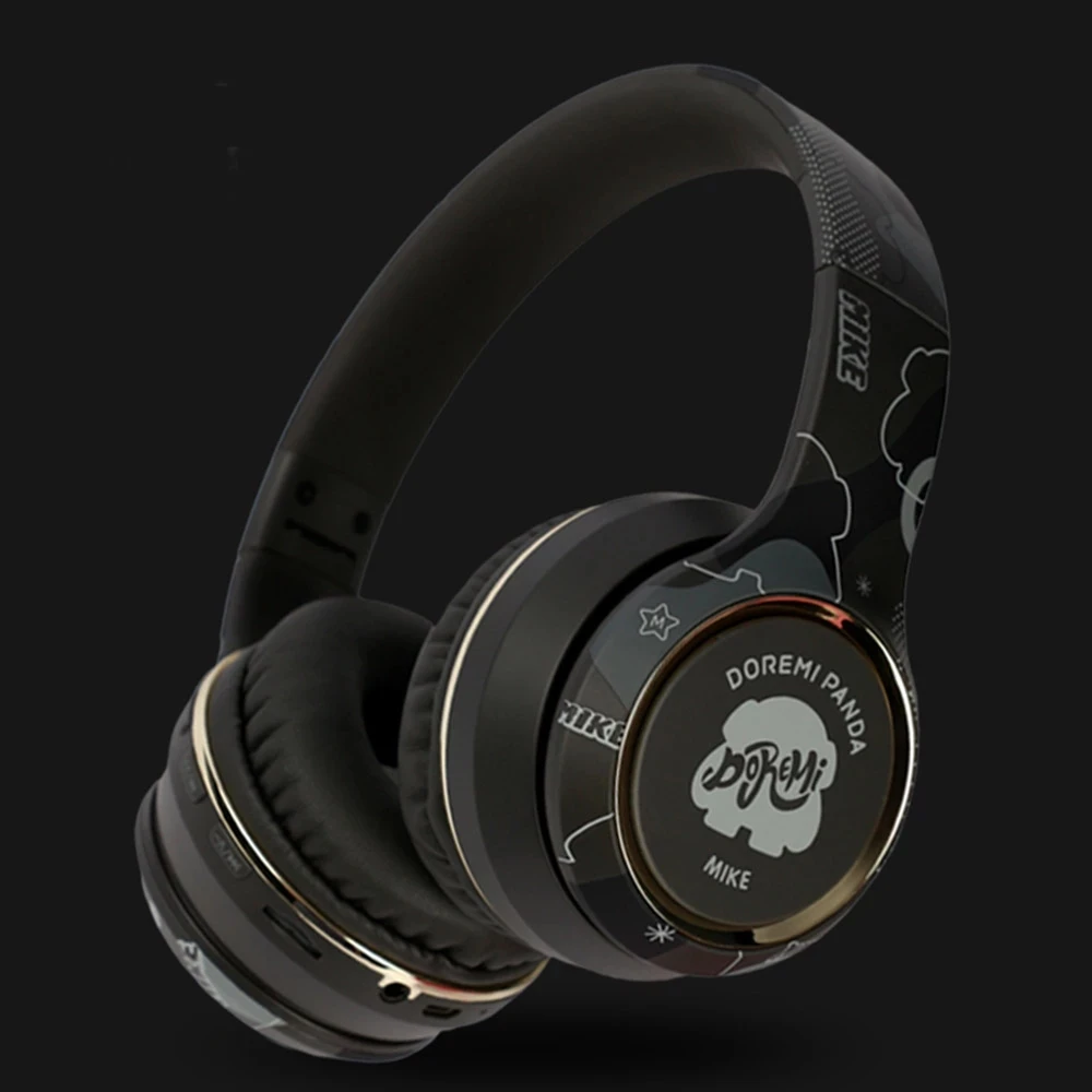 Беспроводная Bluetooth гарнитура в стиле панды наушники с шумоподавлением HD микрофон