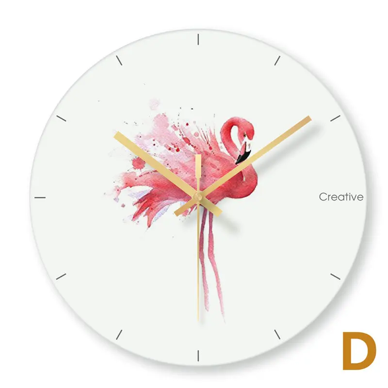 3074 Wall Clock Nordic Household Mute Living Room Bedroom Minimalist Modern Decorative Wall Watch 14 Inch Quartz Round Clocks - Цвет: 3074