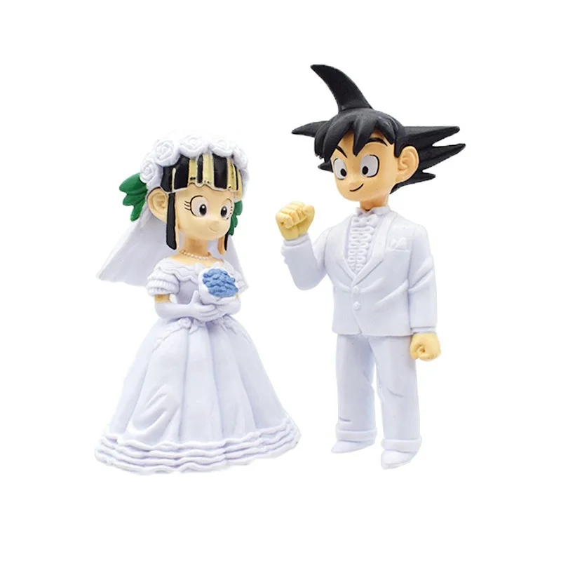 Драконий жемчуг Z Super Saiyan Goku and CHICHI свадебная фигурка 9 см | Игрушки и хобби