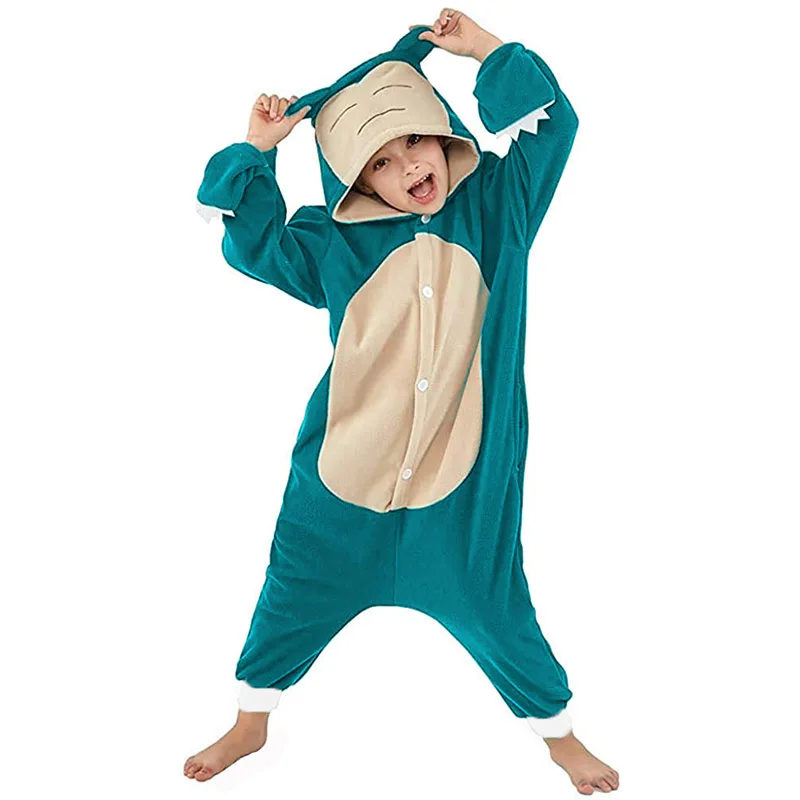 

Funny Boy Girls Animal Pajamas For Kids Onesies Kigurumi Children Pyjamas Full Body Cosplay Costume One-Piece Pijamas Bodysuit