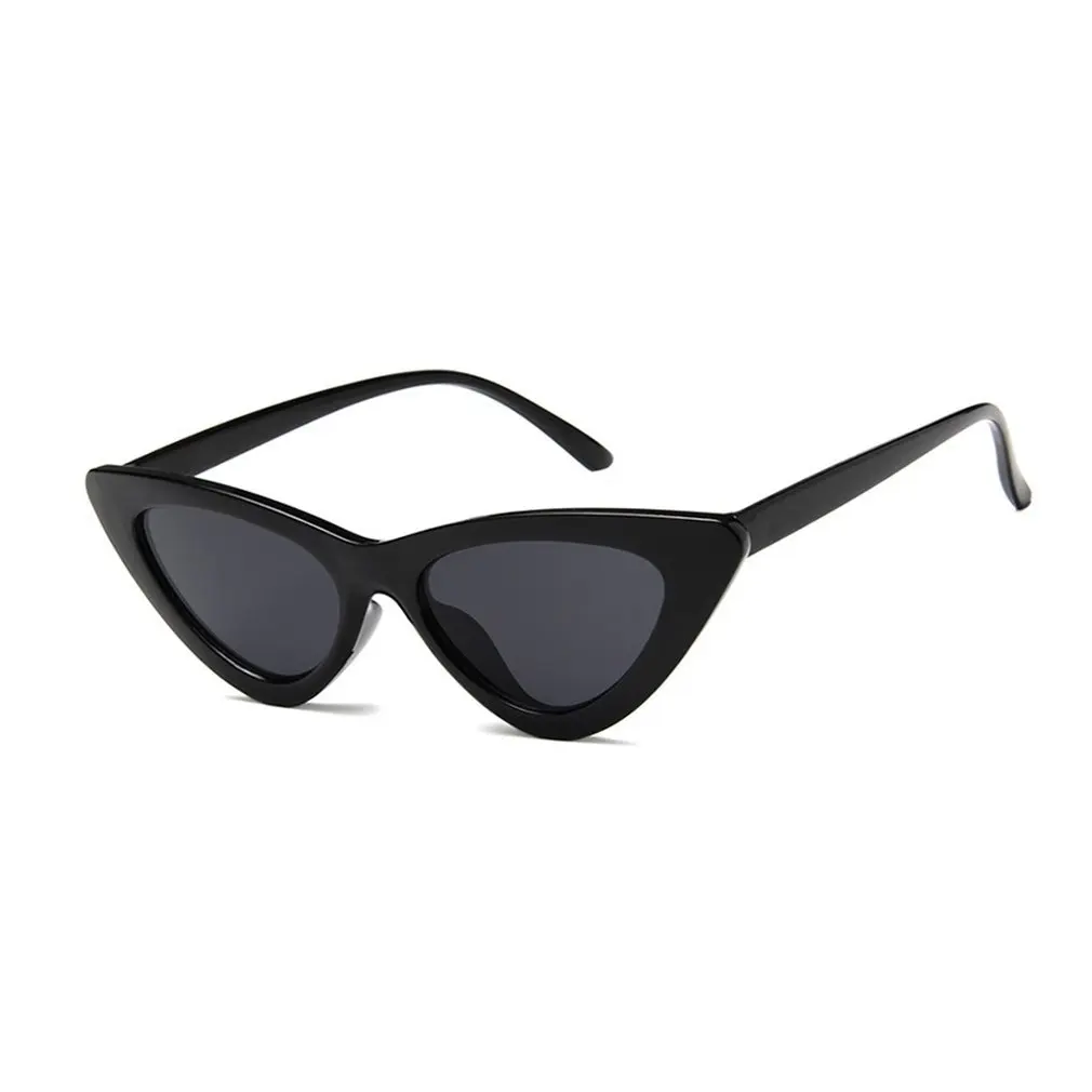 Солнечные очки треугольные женские в винтажном стиле UV400, недорогие привлекательные солнцезащитные аксессуары «кошачий глаз» в стиле ретр...