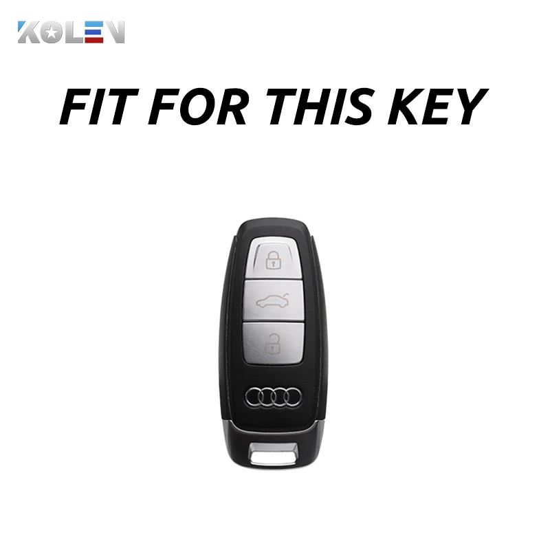 

New Soft TPU Carbon Fiber Car Remote Key Case Cover For Audi A6 A7 A8 C8 Q8 2018 2019 Full Cover Protection Holder Accessories