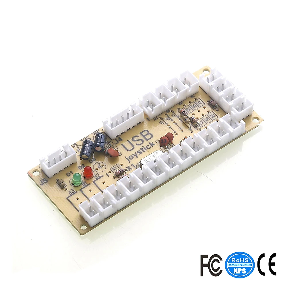 Универсальный игровой контроллер с нулевой задержкой 2 шт. USB-джойстик для MAME и