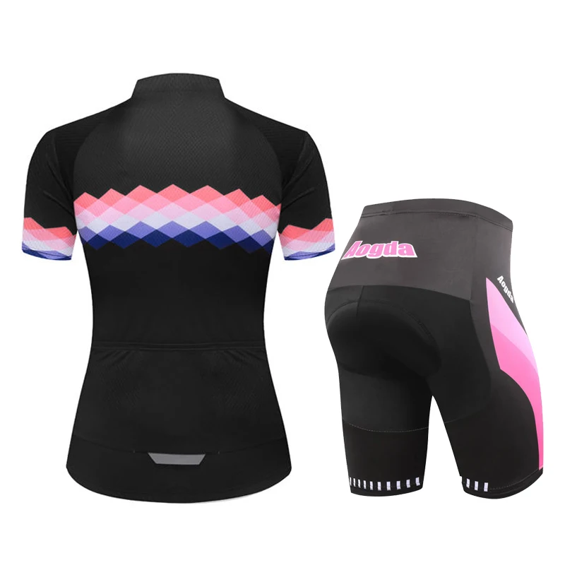 Aogda Женская одежда для велоспорта Roupa Ciclismo летняя дышащая одежда для шоссейного велосипеда быстросохнущая велосипедная одежда Велоспорт Джерси набор