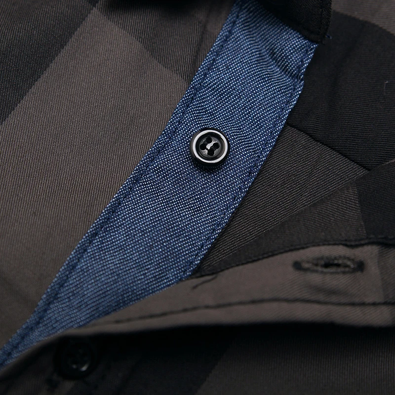 Европейский размер для мужчин рубашка 2019 Летняя мода мужская в клетку с длинным