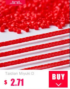 Taidian Miyuki 11/0 Japanese Seedbeads Pearl Picasso Glass Beadbracelet Jewelry Craft Necklace Accessories 5grams About 1000pcs