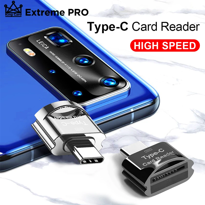 Высокоскоростной кардридер Micro-USB/Type-C карта памяти 4 8 16 32 64 128 256 ГБ TF Micro-SD OTG адаптер