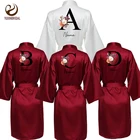 Индивидуальный халат 2020 персонализированные имена невесты атласное шелковое свадебное платье свадебный подарок невесты свадебное платье невесты