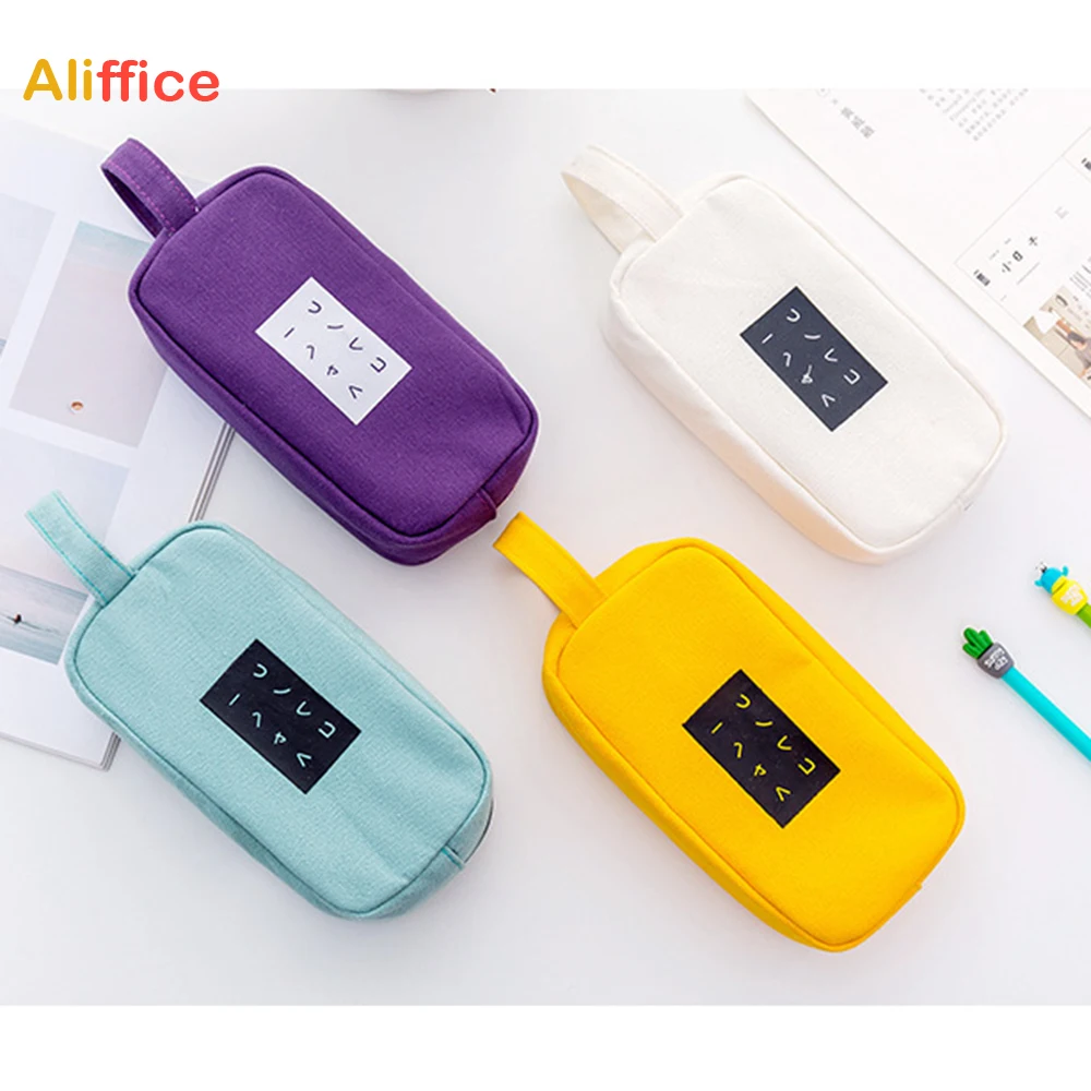 Пенал чехол для хранения большой емкости ткань Оксфорд ручка сумка макияжа