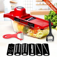 shredded sliced vegetable cutter with hand guard mandolin slicer potato peeler carrot grater thickened version kitchen supplies