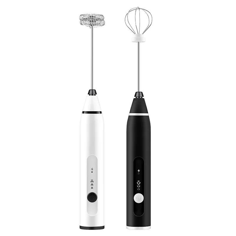 

Household Electric Milk Frother Egg Beater USB Rechargeable Automatic Cream Whisk Handheld Coffee Shake Mixer WB2933