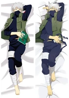 anime hatake kakashi uchiha sasuke dakimakura cover otaku hugging body pillow cover 2way peachskin bedding printed pillowcase